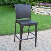 Oakland Living Elite All-Weather Wicker Bar Stool
