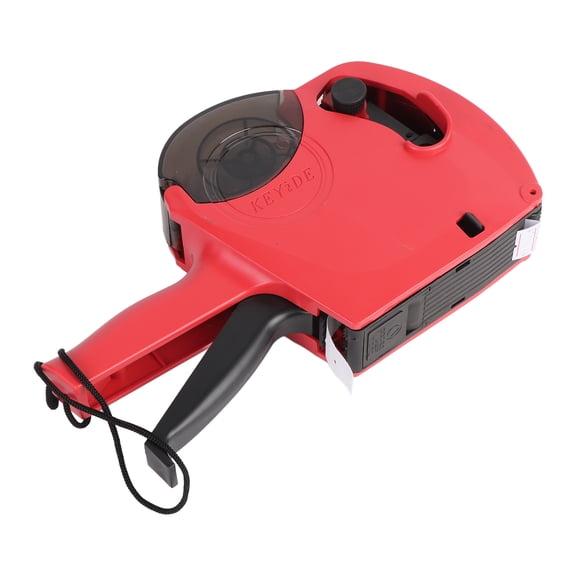 Riousery Price Labeller Handheld 8 Digits Price Marker Pricing Machine with Label Paper and Ink Roller, Red