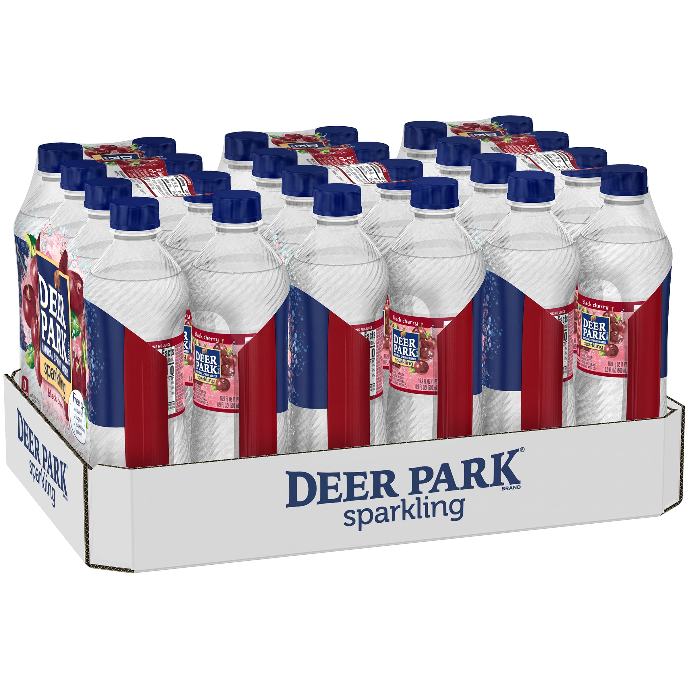 Deer Park® Sparkling Natural Spring Water Black Cherry 24 0.5 L Bottles
