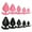 Black, variant on Silicone Anal Butt Plug Sex Toy Adult Trainer Beginner 5-Sizes Handle Pink/Black