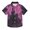 Castle of Terror, variant on Small Short Sleeve Button Down Shirts Town Bat Sunset Casual Shirt 3-10 Years