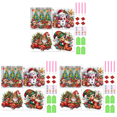 thumbnail image 1 of 4 Uds 5D DIY Kit Con Forma Especial Parcial Navidad 40x40cm, 1 of 9
