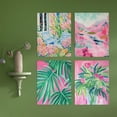 thumbnail image 2 of PixonSign Adhesive Wall Art Tropical and Bright Botanical Posters, Set of 4 Floral Landscape Canvas Prints, Classic Vintage Multicolor Nature Wall Décor for Home Decor - 8"x10", 2 of 5