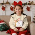 thumbnail image 3 of Garronmavis Corgi Long Sleeve Sweatshirt Loose Cat Girls Pullover Crewneck Sweatshirt Versatile Ruffle Long Sleeve Girl Top Comfortable Casual Pullover Tops for Girls 5-6 Years Old, 3 of 7