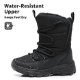thumbnail image 2 of Blikcon Boys Snow Boots Water-Resistant Slip Resistant Warm Winter Shoes (Little Kid/Big Kid), 2 of 7