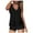 Black, variant on Womens Printed Strappy Racerback Swim Tankini Top Only No Bottom S - XXXL