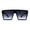 Black Smoke, variant on Womens Square Flat Top Racer Exposed Lens Boyfriend Sunglasses All Brown