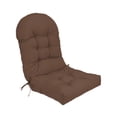 thumbnail image 1 of Cojín para silla con respaldo alto, cojín para tumbona con lazos, cojín para silla, respaldo para asiento exterior, cojín para balcón, jardín y Marrón, 1 of 8