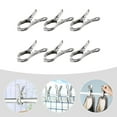 thumbnail image 2 of 6 pinzas de acero inoxidable para ropa, resistentes al viento, para fijar el secado de la ropa., 2 of 7