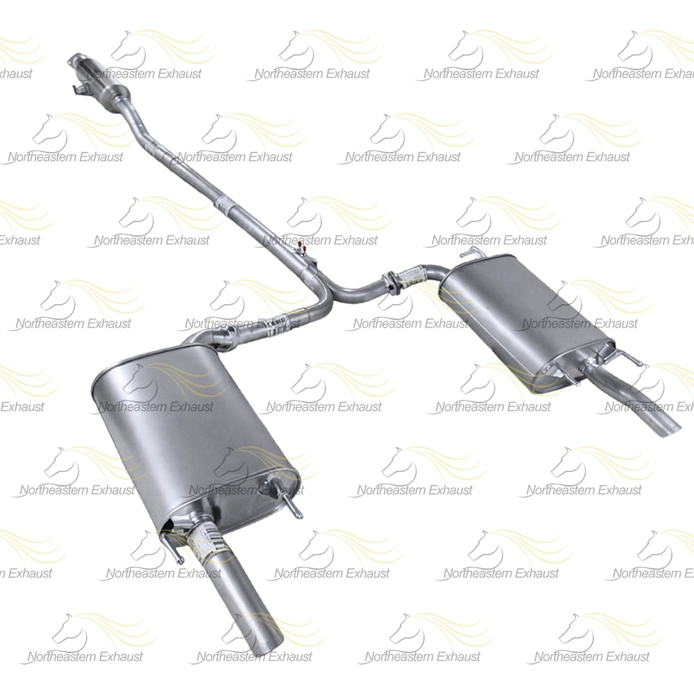 Northeastern Exhaust Resonator & Pair of Mufflers Fits 2005-2012 Toyota Avalon 3.5L - Direct Fit | System Kit