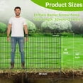 thumbnail image 2 of Decorative Garden Fence, No Dig Decorative Fence for Outdoor,Yard, Patio,32 in(H)  Animal Barrier Rustproof Metal Wire Panel,Temporary Dog Fence, 2 of 7