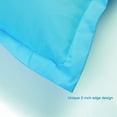 thumbnail image 4 of Flxxie 2 Pack Microfiber Euro Pillow Shams, Ultra Soft European Throw Pillow Covers, Decorative Square Pillow Cases, 26" x 26", Blue, 4 of 4