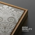 thumbnail image 5 of PixonSign Framed Wall Art Set Duotone Cultural Indian Mandala Pattern Geometric Shapes Canvas Prints Cozy Neutral Minimal Decorative Nordic Zen Bohemian for Home Decoration - 24"x36"x2 Natural, 5 of 5