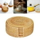thumbnail image 4 of Manteles individuales para servir de de posavasos de ratán dos a mano para tazas de café y té - 10cm, 3 tamaños Sunnimix Cojín de posavasos de taza de té, 4 of 8
