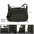 thumbnail image 4 of New York Xpress Casual Crossbody Bag for Women Multi-Pocket Lighweight Shoulder Bag Purses and Handbags, 319 - Green, 4 of 8