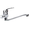 thumbnail image 2 of Lsaardth Faucet Kitchen- Wall Mounted Kitchen Sink Faucet Hot Cold Water Mixer Tap Double Holes, 2 of 7