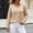 Khaki, variant on Women's V-Neck Long Sleeve Sheer Pointelle Knit Sweater – Lightweight Hollow-Out Pullover with Textured Pattern for Fall, Winter, and Casual Daily Wear