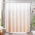 thumbnail image 1 of Cortina de ducha Amazer Bath, tela caqui, 180 x 180 cm, con ganchos, 1 of 9