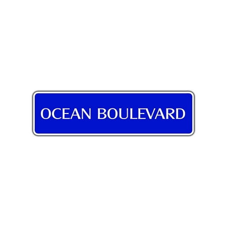 Ocean Boulevard Street Sign Florida California Hawaii Texas Vacation Atlantic