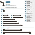 thumbnail image 7 of Amerock Lintel 7-9/16 inch (192mm) Center-to-Center Oil-Rubbed Bronze Cabinet Pull, 7 of 7
