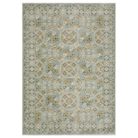 Oriental Weavers Maeve Area Rug - MAE14 - 2'3" x 7'6" - in Teal/ Blue - Vintage Inspired, Stain Resistant, Family and Pet Friendly , Entryway, Hallway Runner Rug