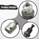 thumbnail image 5 of Kit de conversión de portabrocas de 1/2" con adaptador para llave de impacto de 1/2" y vástago de 1/2" para llave. con llave Chuck, 5 of 9