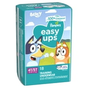Pampers Easy Ups Bluey Potty Training Pants Boys Size 4T-5T, 18 Count (Select for More Options)