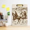 thumbnail image 6 of Coolnut Western Cowboy Clipboard, Acrylic Standard A4 Letter Size Clip Board with Low Profile Clip for Office, Classroom, Doctor, Nurse and Teacher, 12.5"x9", 6 of 7