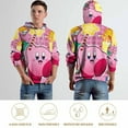 thumbnail image 4 of Kirby Hoodie 3D Print Pullover Hooded Long Sleeve Sweatshirts Tops Blouse with Pocket for Mens Womens, 4 of 7