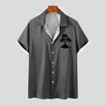 thumbnail image 2 of Camisas de Manga Larga para Hombres Blusa Cómoda de Cuello de Impresión, Camisa Casual de Poliéster para Uso Diario, de Fiesta Y de Primavera de Verano, 2 of 4