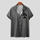 thumbnail image 2 of Camisas de Manga Larga para Hombres Blusa Cómoda de Cuello de Impresión, Camisa Casual de Poliéster para Uso Diario, de Fiesta Y de Primavera de Verano, 2 of 4