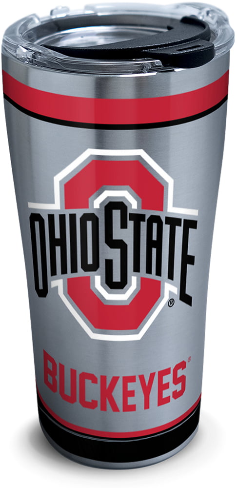 Tradition 16oz Mug Tervis Made in USA Double Walled Ohio State Buckeyes Insulated Tumbler Cup Keeps Drinks Cold & Hot 