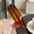 thumbnail image 2 of UNLLLL Glossy Wide Acetate Headband, Tortoiseshell Pattern Hairband, Flexible and Comfortable Fit with Non Slip Inner Lining, for Women's Daily Hair Styling (Amber), 2 of 6