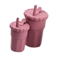 thumbnail image 3 of botella de paja,Taza de silicona para sorber,tazas de alimentación,taza de entrenamiento,Vaso de entrenamiento de silicona Vasos para aprender a beber,Vaso de Silicona con Recién Rosa CUTICAT botella de paja, 3 of 8