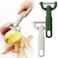 thumbnail image 1 of mfyjkho Cuchillo pelador multifuncional con hoja giratoria, raspador de acero inoxidable y mango ergonómico para uso en cocina, juego de 3 piezas, 1 of 6