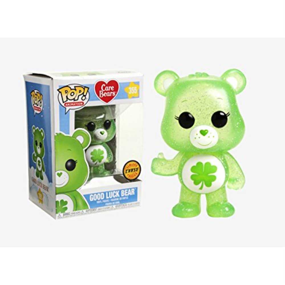 Funko Pop! Animation: Care Bears - Good Luck Bear Glitter CHASE Variant Limited Edition Vinyl