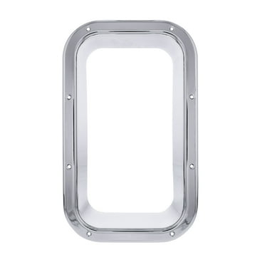 Chrome Plastic Interior View Window Trim Fits Kenworth W900L 1990-05, T800 1986-05