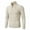 Beige, variant on Men's Quarter Zip Knit Sweater Slim Fit Long Sleeve Mock Neck Pullover Top