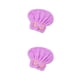thumbnail image 2 of Injueey Gorro de ducha para mujer, gorro de baño grueso de secado rápido, decoración con lazo, envoltura, toalla para el baño del hogar, Violeta 2piezas, 2 of 6