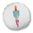 thumbnail image 1 of Universe And Alien Rocket Round Throw Pillow Home Decoration Cushion, 1 of 3
