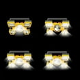 thumbnail image 2 of Linterna frontal ABS Bling Bling con Carga USB luz fuerte larga distancia 5 fuentes de luz doradas, 2 of 6