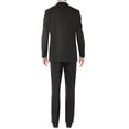 thumbnail image 2 of Mens Side Vent 2 Piece Sharkskin Black Classic Fit Suit, 2 of 6