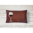 thumbnail image 2 of The best wines are the ones we drink with friends Canvas Fabric Decorative Pillow, 2 of 3