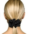 thumbnail image 4 of Scrunchies Cotton Knit Jumbo Size Ponytail Holder Made in USA Scrunchie King Black, 4 of 6