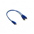 thumbnail image 1 of 2M-1F Blue RCA Interconnects Y-Adapter, 1 of 1
