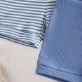 thumbnail image 7 of YDFCWXW 2 Pack Toddler Baby Boy Shorts Summer Waffle Knit Baby Plain Shorts Casual Elastic Waist Joggers Bottom (Blue, 6-12 Months), 7 of 7