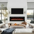thumbnail image 3 of Electric Fireplace Inserts, Wall Mounted with 13 Flame Colors, Thermostat in Black 48 IN - Black, 3 of 5