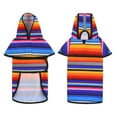thumbnail image 4 of TiaGOC Dog Raincoat Hooded Slicker Poncho for Small to X-Large Dogs and Puppies Baja Stripes - S, 4 of 7