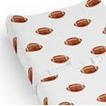 thumbnail image 4 of Sweet Jojo Designs Watercolor Sports Theme Boy Changing Pad Cover Sheet Football, 4 of 6