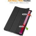 thumbnail image 2 of elitegadget Case for Lenovo Tab M11 (2023) TB-330FU / Lenovo Xiaoxin Pad 2024 11 inch TB-331FC - Lightweight Tri-Fold Stand Shell Case Cover + 1 Stylus (Black), 2 of 5